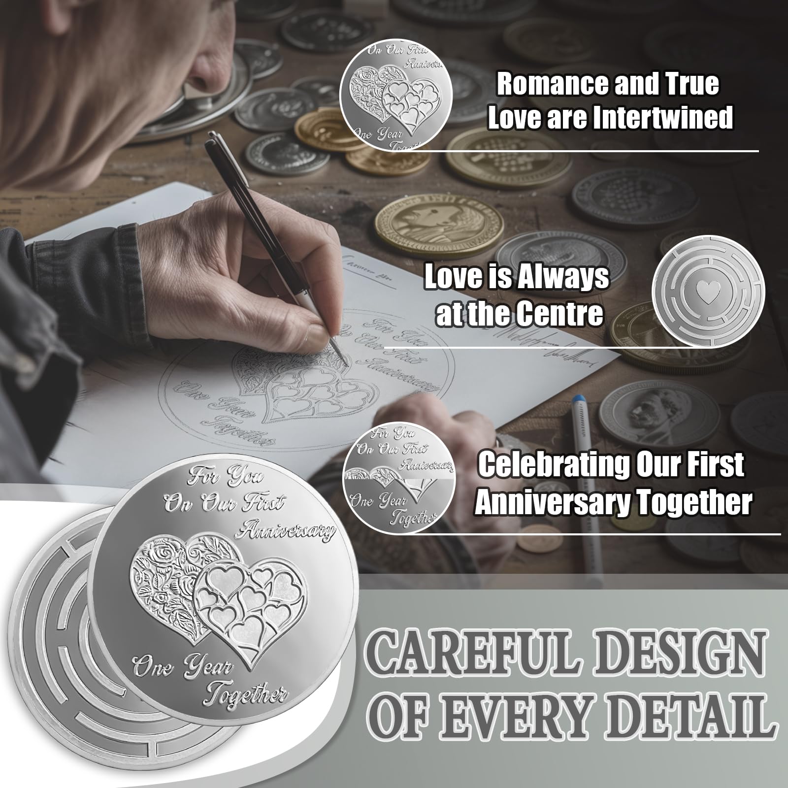 We Are Together 1st Wedding Anniversary Coin mysite