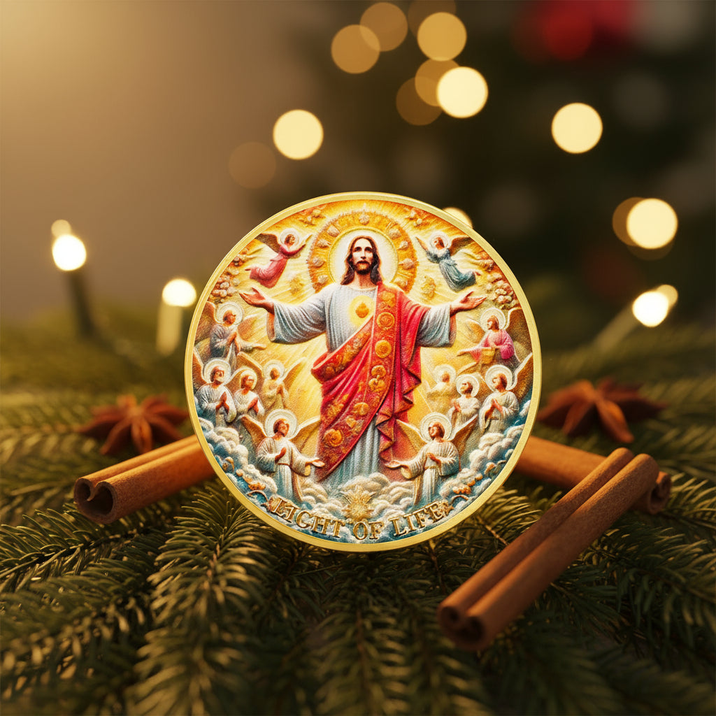 Jesus and Angels Divine Messenger Religious Coin mysite