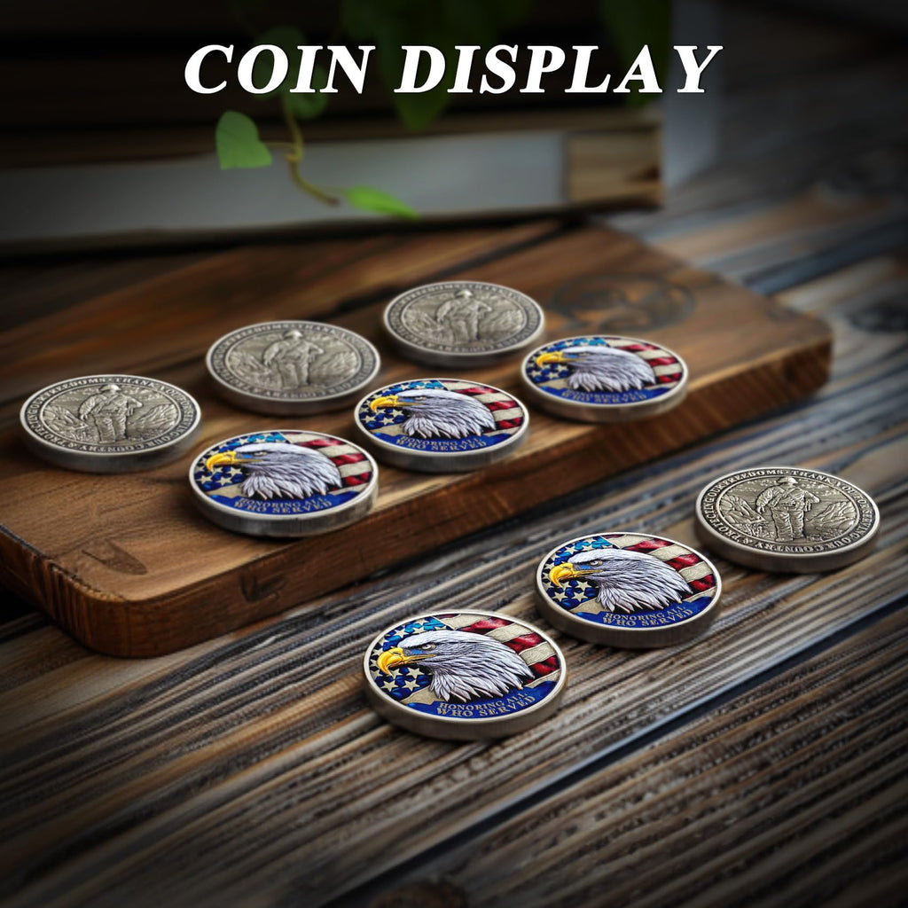 1 Pcs Veteran Challenge Coin Thank You for Your Service Military Challenge Coins mysite