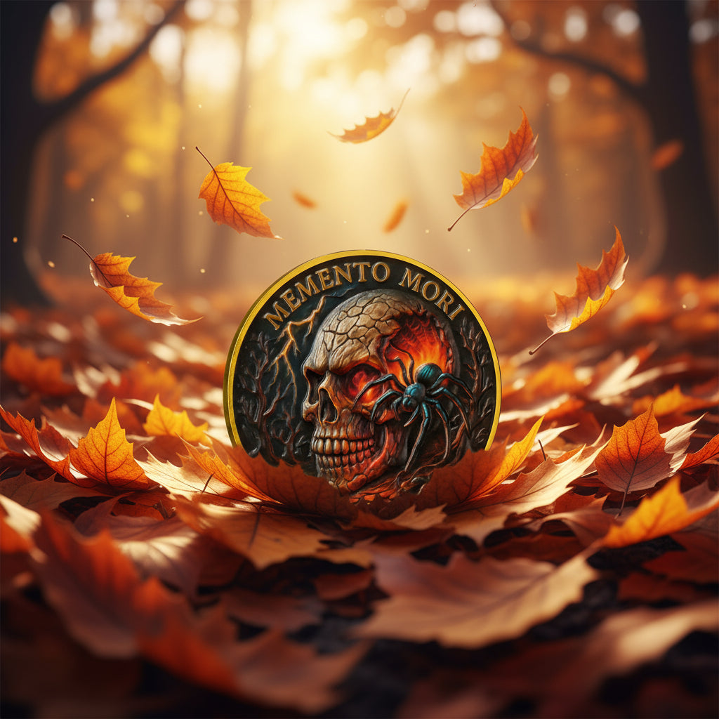 Memento Mori Skull Spider Challenge Coin mysite