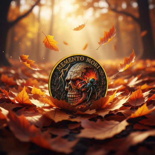 Memento Mori Skull Spider Challenge Coin mysite