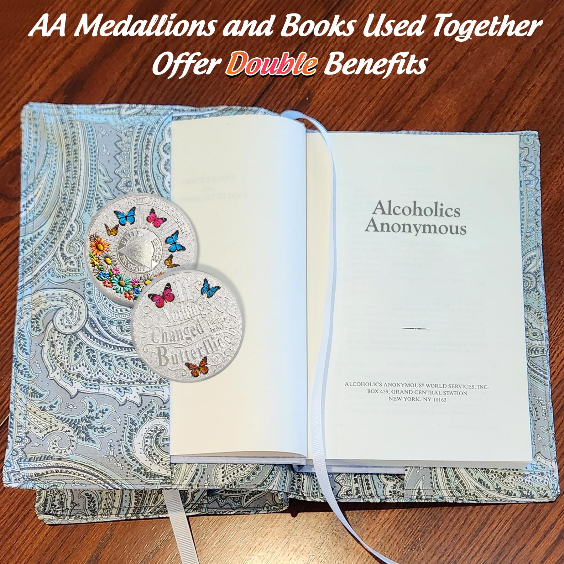 Personalized Recovery Colorful Sunflower Sobriety Coin mysite