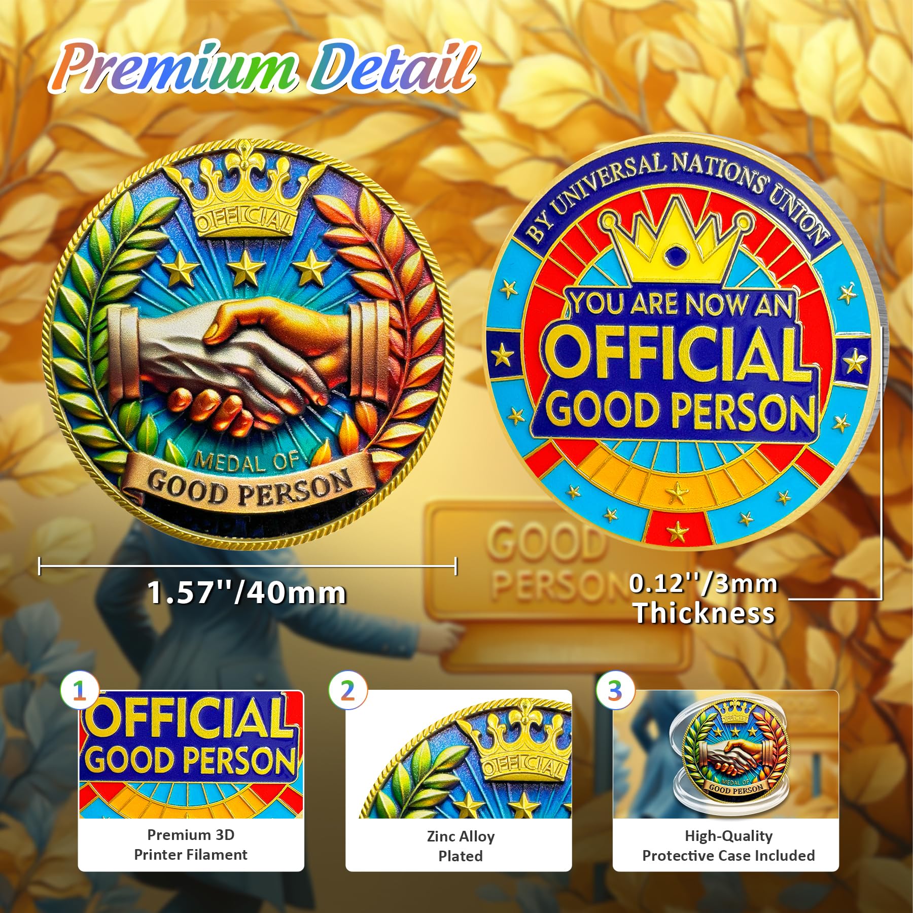Original Official Good Person Funny Challenge Coin mysite