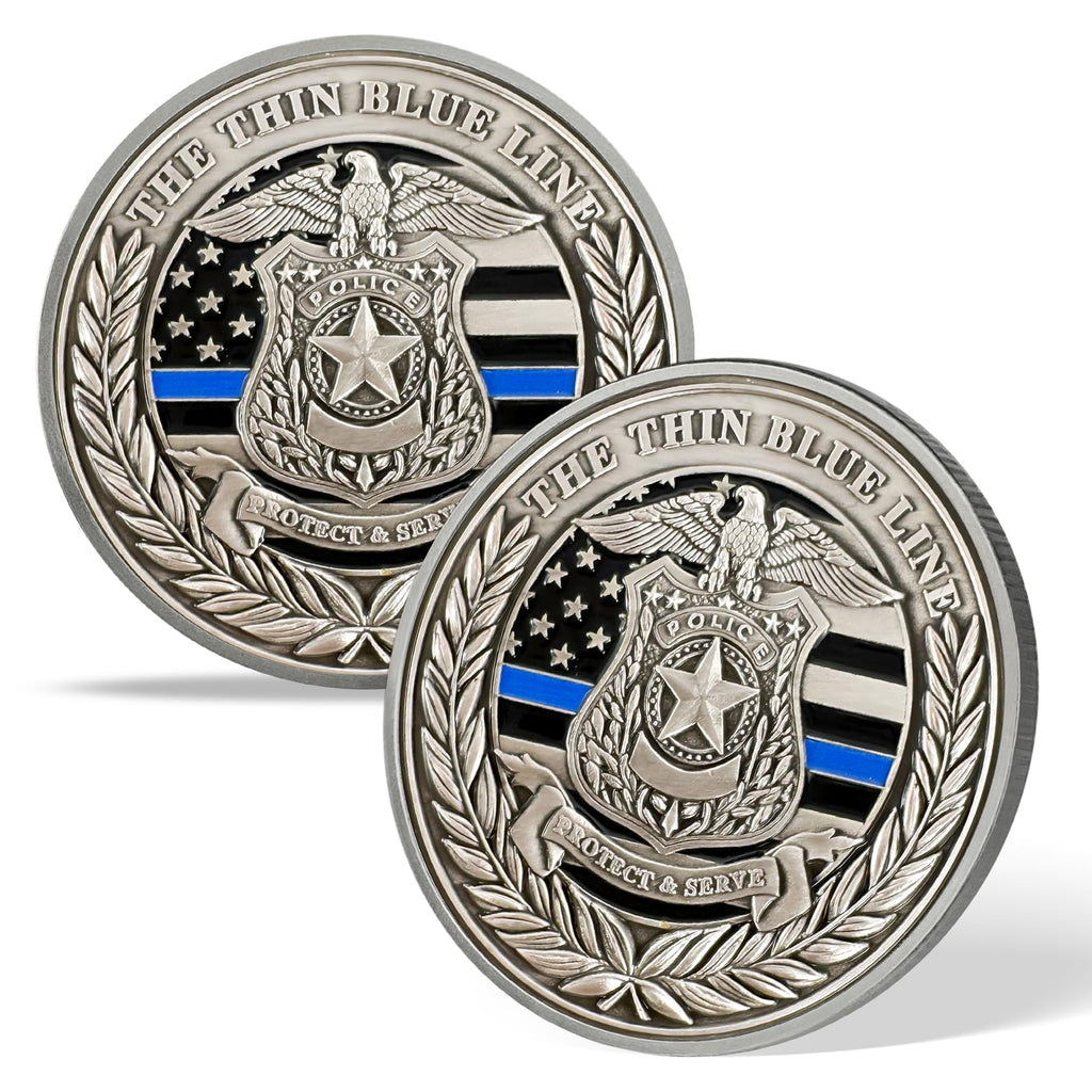 AtSKnSK Saint Michael Police Prayer Coin Patron Saint of Police Officers Police Law Enforcement Challenge Coin (Police Couple, 1) mysite