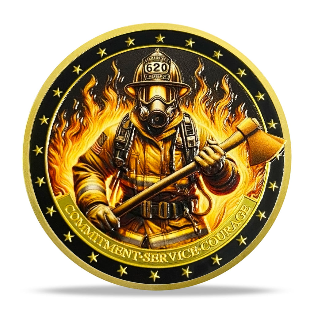Firefighters Fire Rescue Challenge Coin mysite