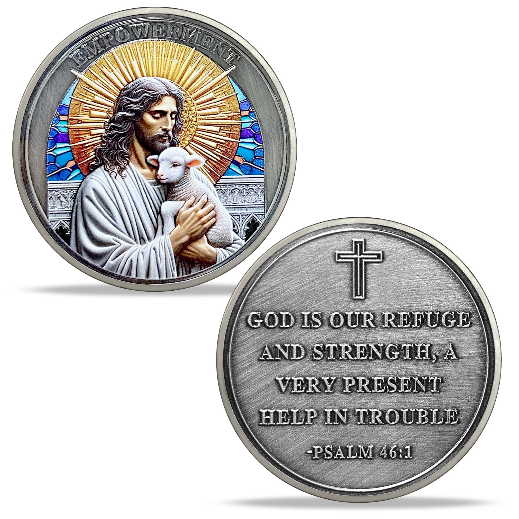 God is Our Fefuge and Strength Challenge Coin Psalm 46:1 mysite