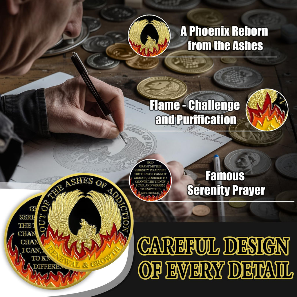 Rebirth from the Ashes Phoenix Sobriety Coin mysite
