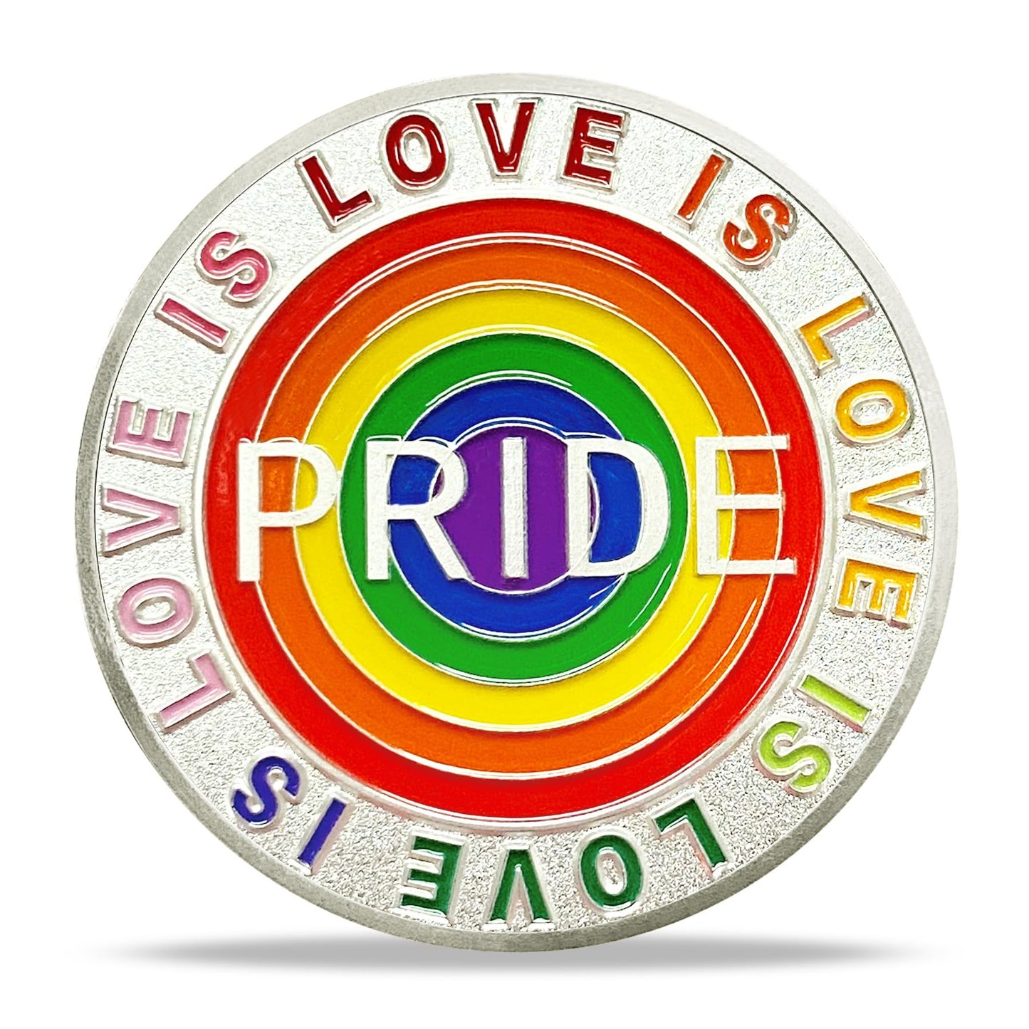 Rainbow Pride Challenge Coin Love is Love LGBT Gifts mysite