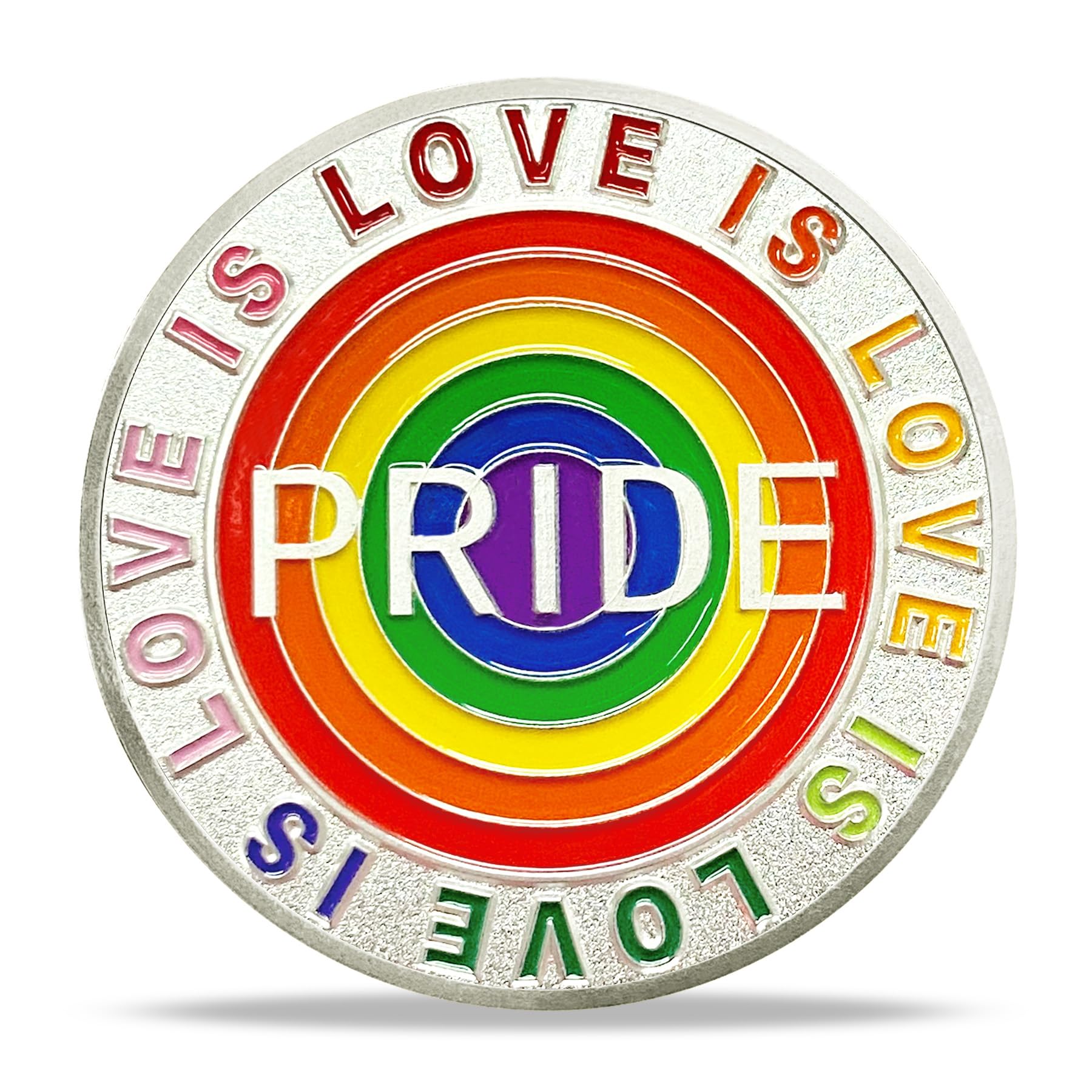 Rainbow Pride Challenge Coin Love is Love LGBT Gifts mysite