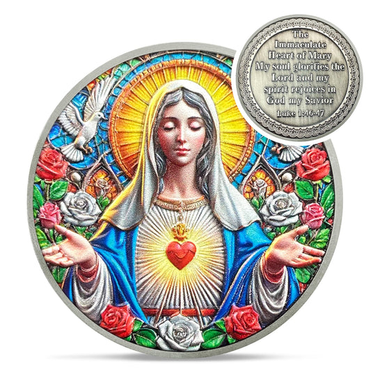 Immaculate Heart of Mary Christian Challenge Coin mysite