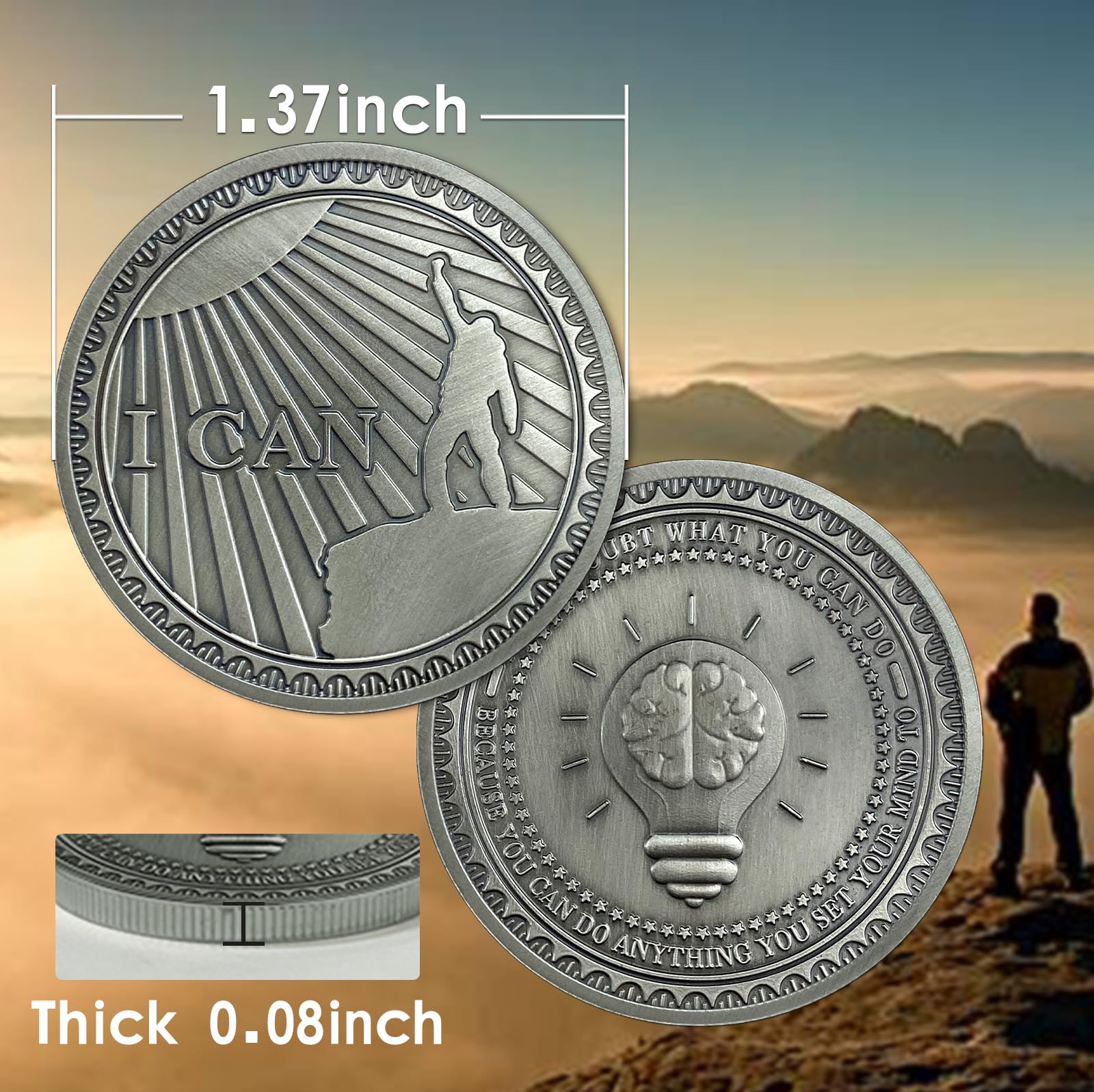I Can Inspirational Challenge Coin mysite