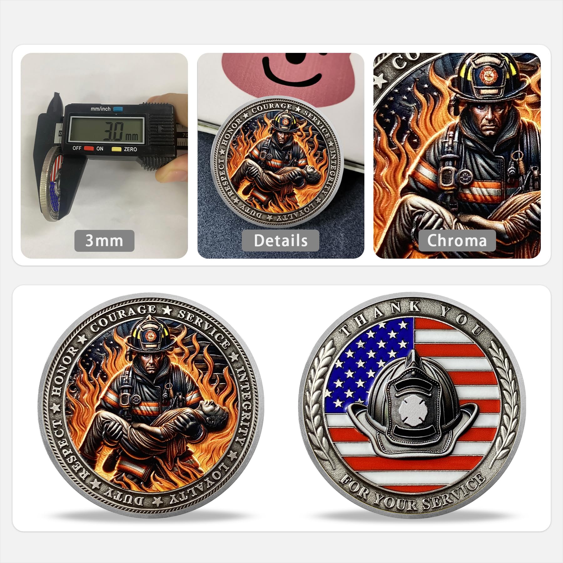 Firefighter Rescue Challenge Coin mysite