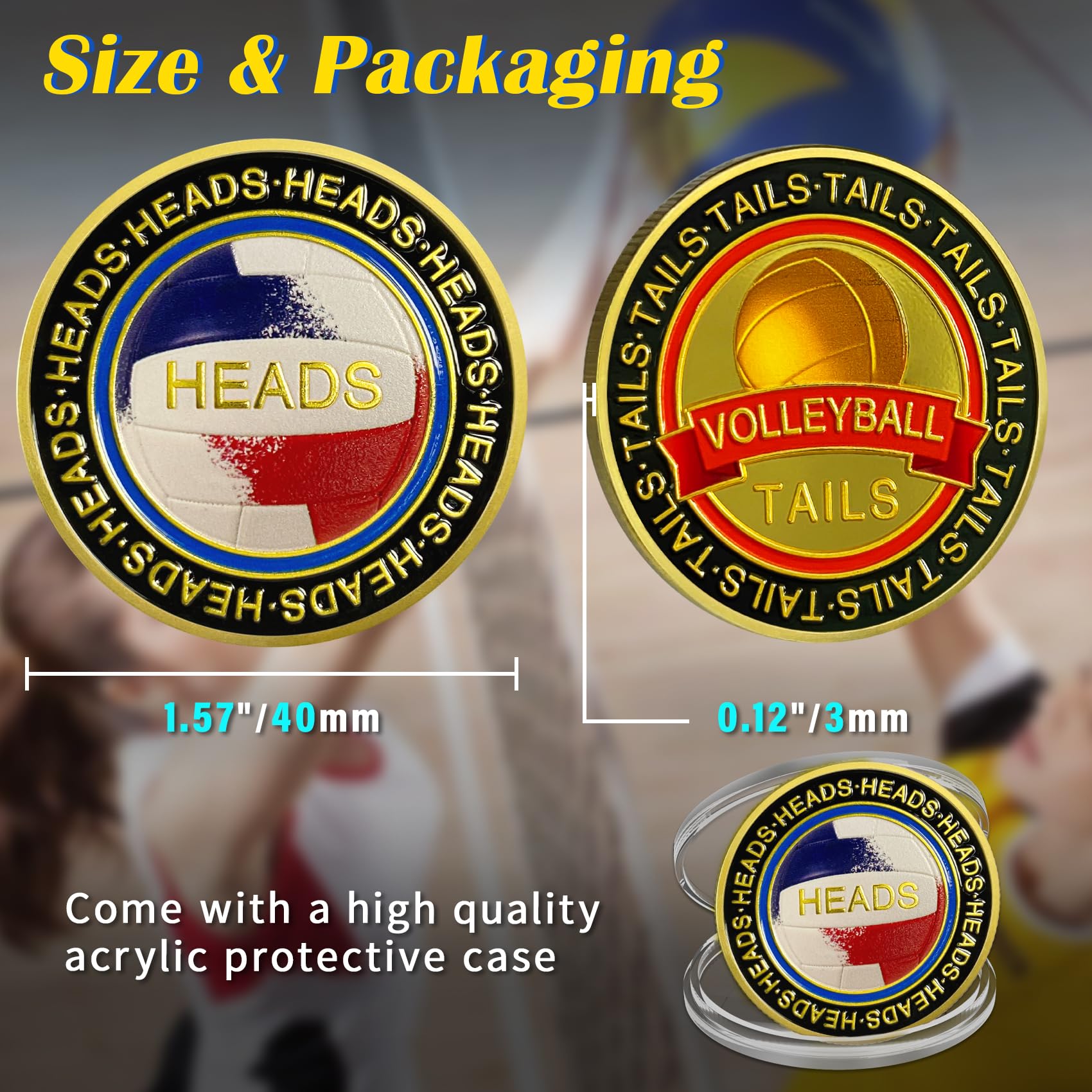 Heads and Tails Volleyball Flip Coin mysite