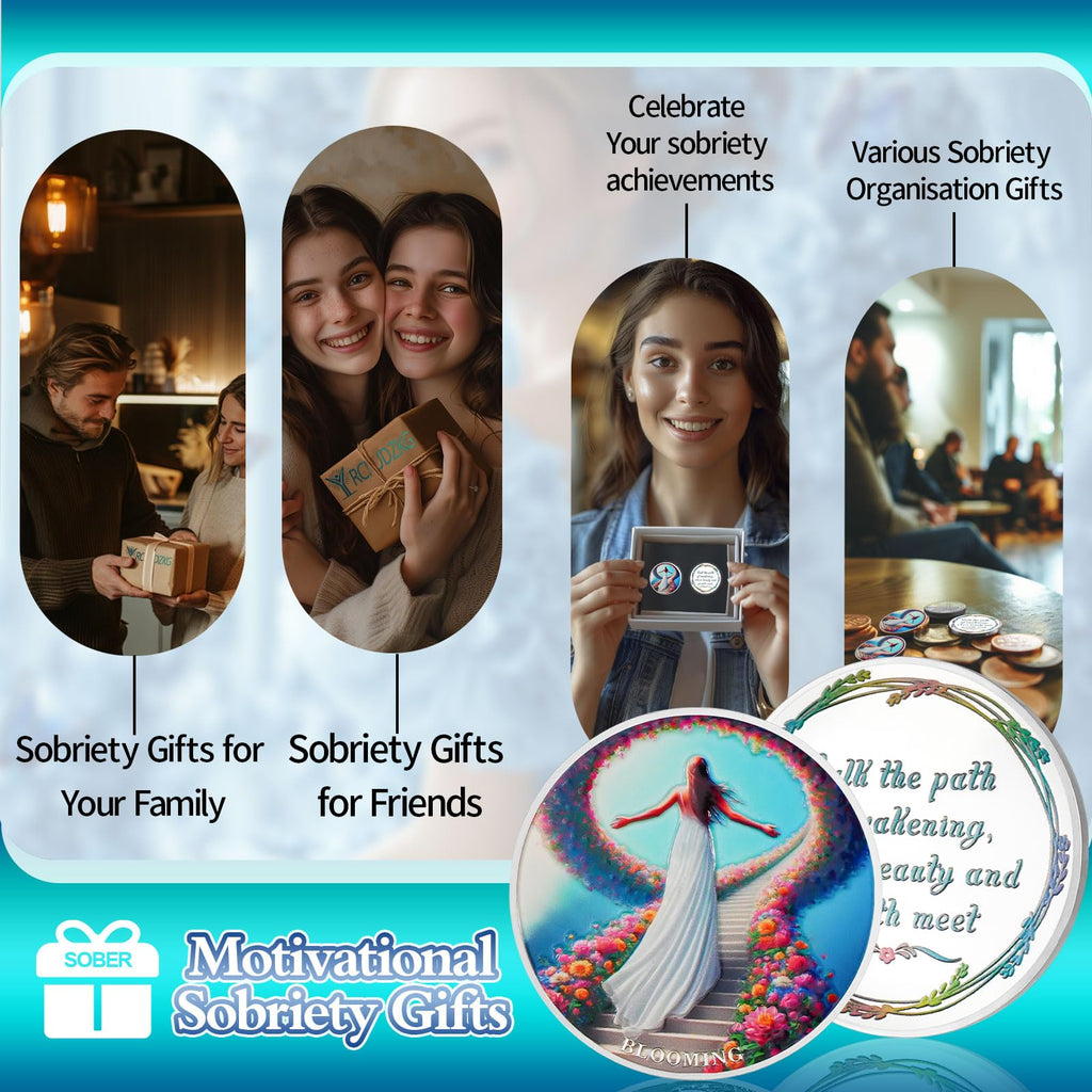 Flowers All The Way Sobriety Coin mysite