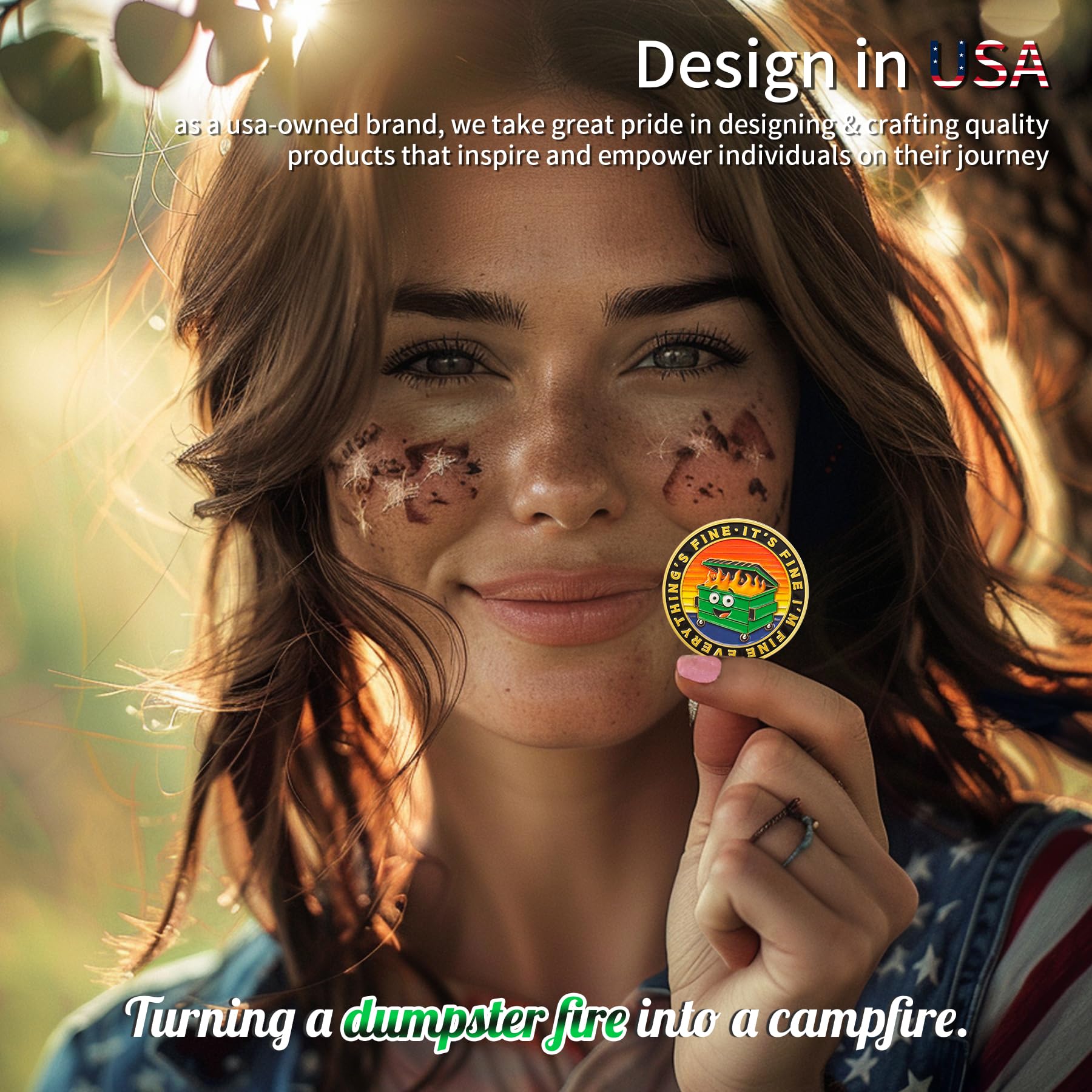 This is Fine Mini Dumpster Fire Challenge Coin mysite