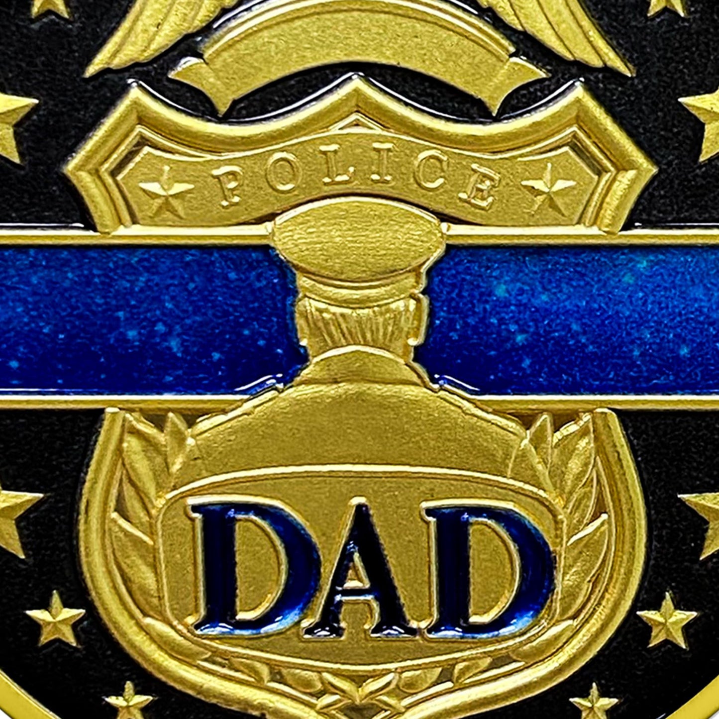Patriotic Police Dad Challenge Coin mysite