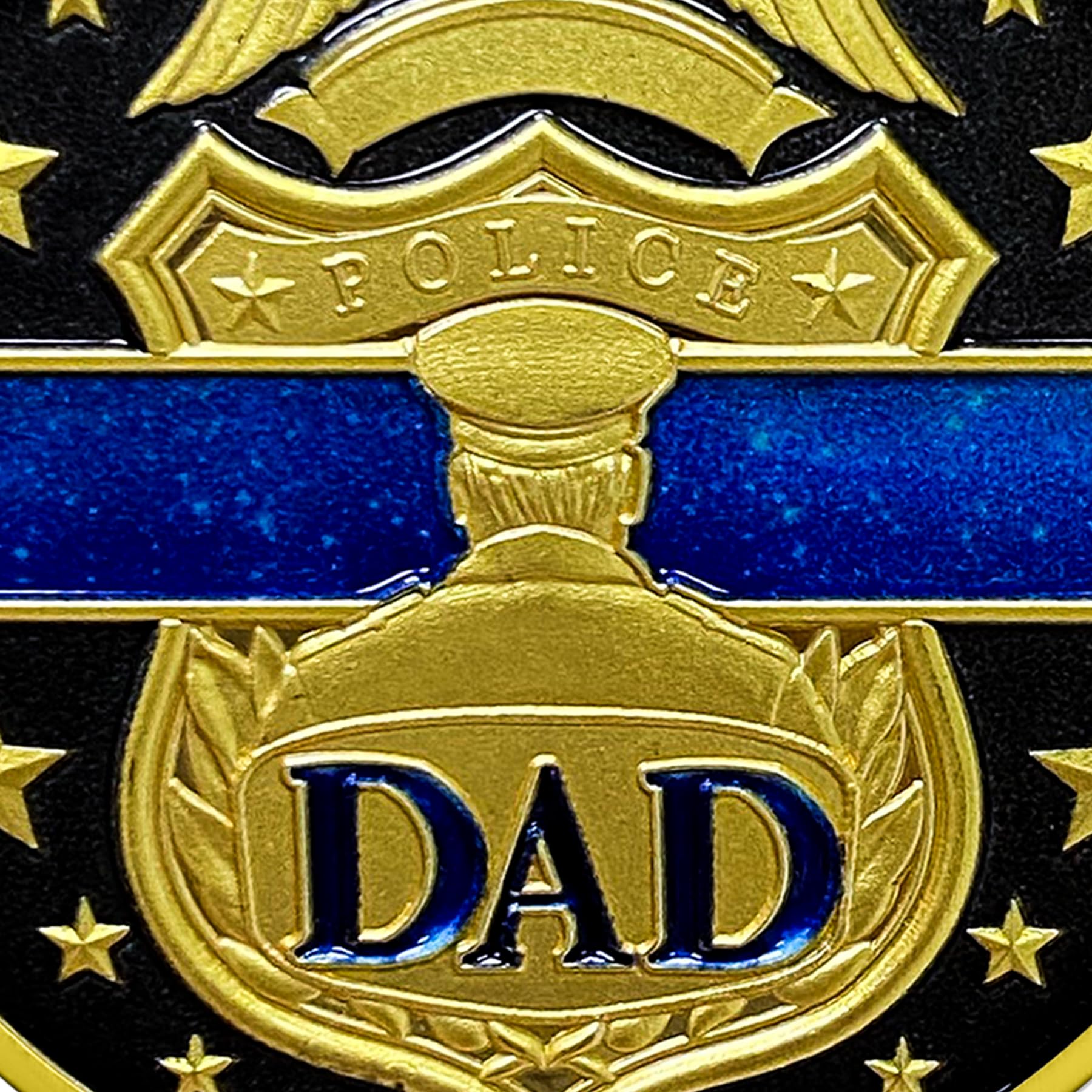 Patriotic Police Dad Challenge Coin mysite