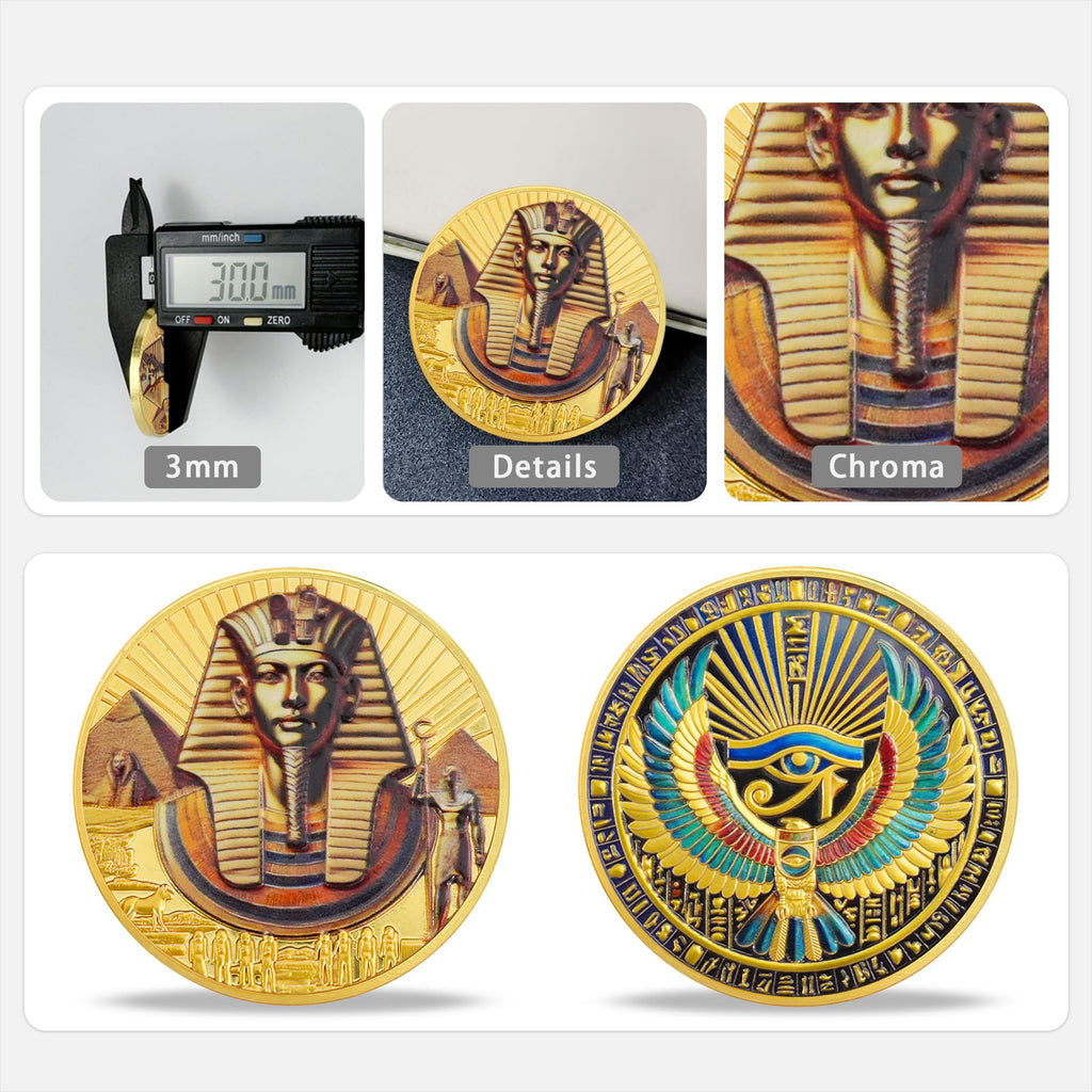 Inspirational Egyptian Symbol Pharaoh Eye of Horus Religious Coin mysite