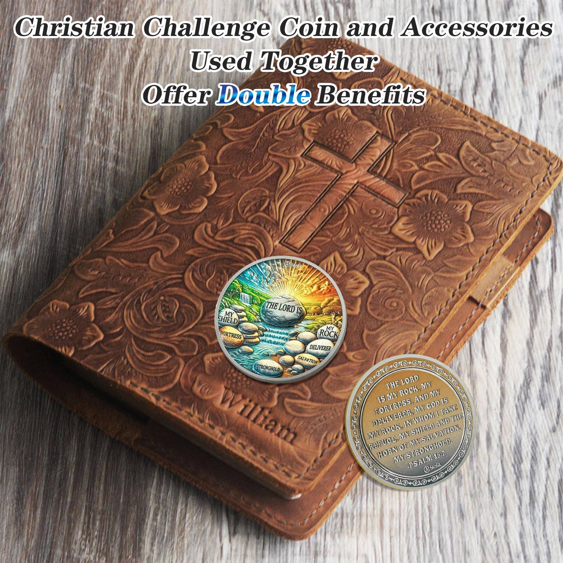 The Lord is My Rock Christian Religion Challenge Coin mysite