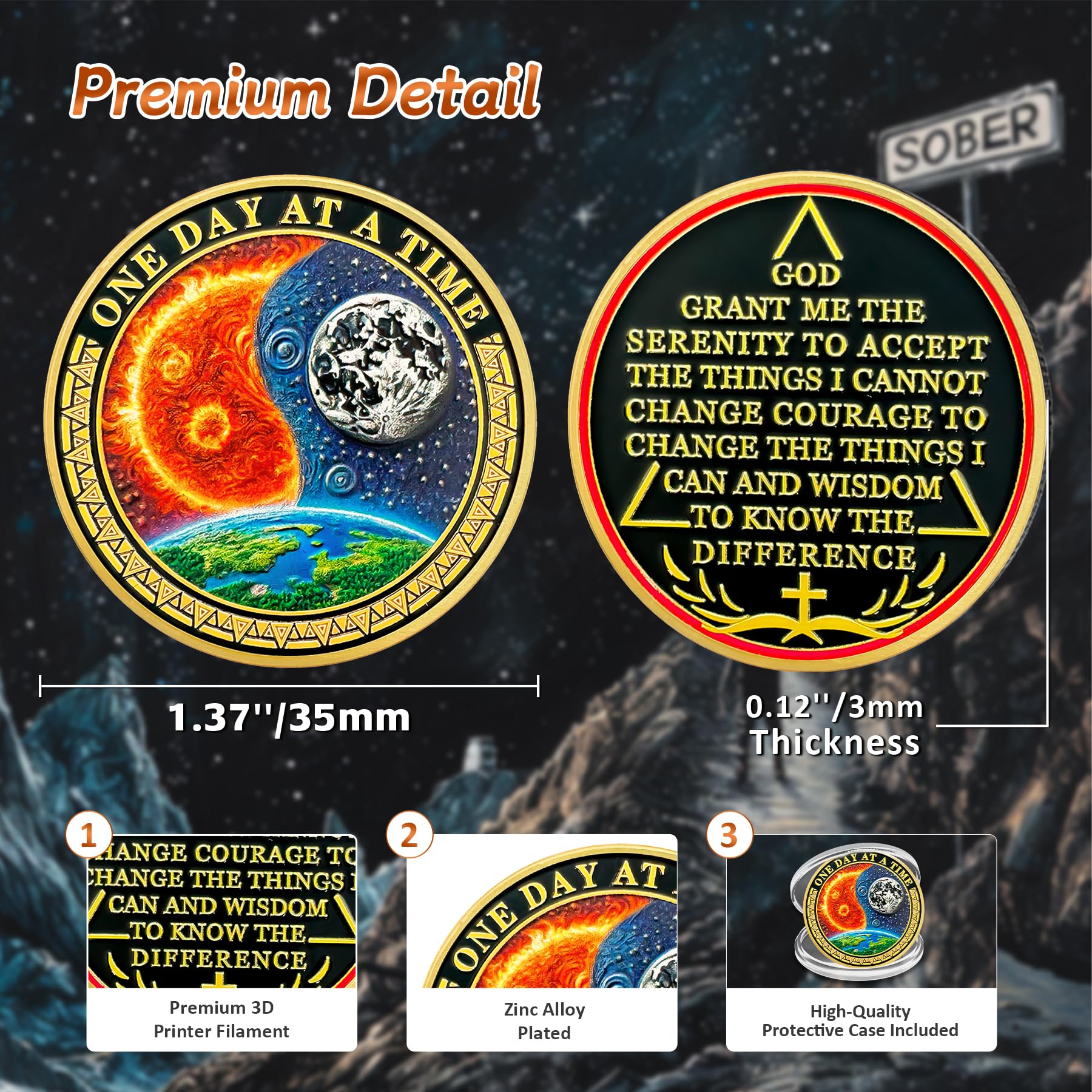 Sun and Moon Sobriety Coin mysite