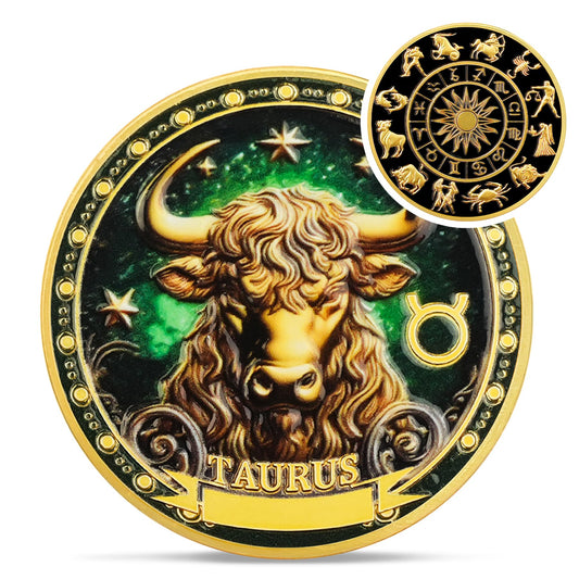 Taurus 12 Zodiac Challenge Coin mysite