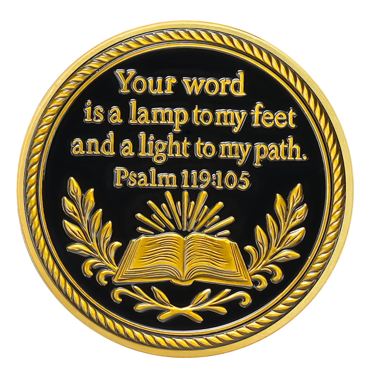Flying Angels Religious Psalm 119:105 Challenge Coins mysite