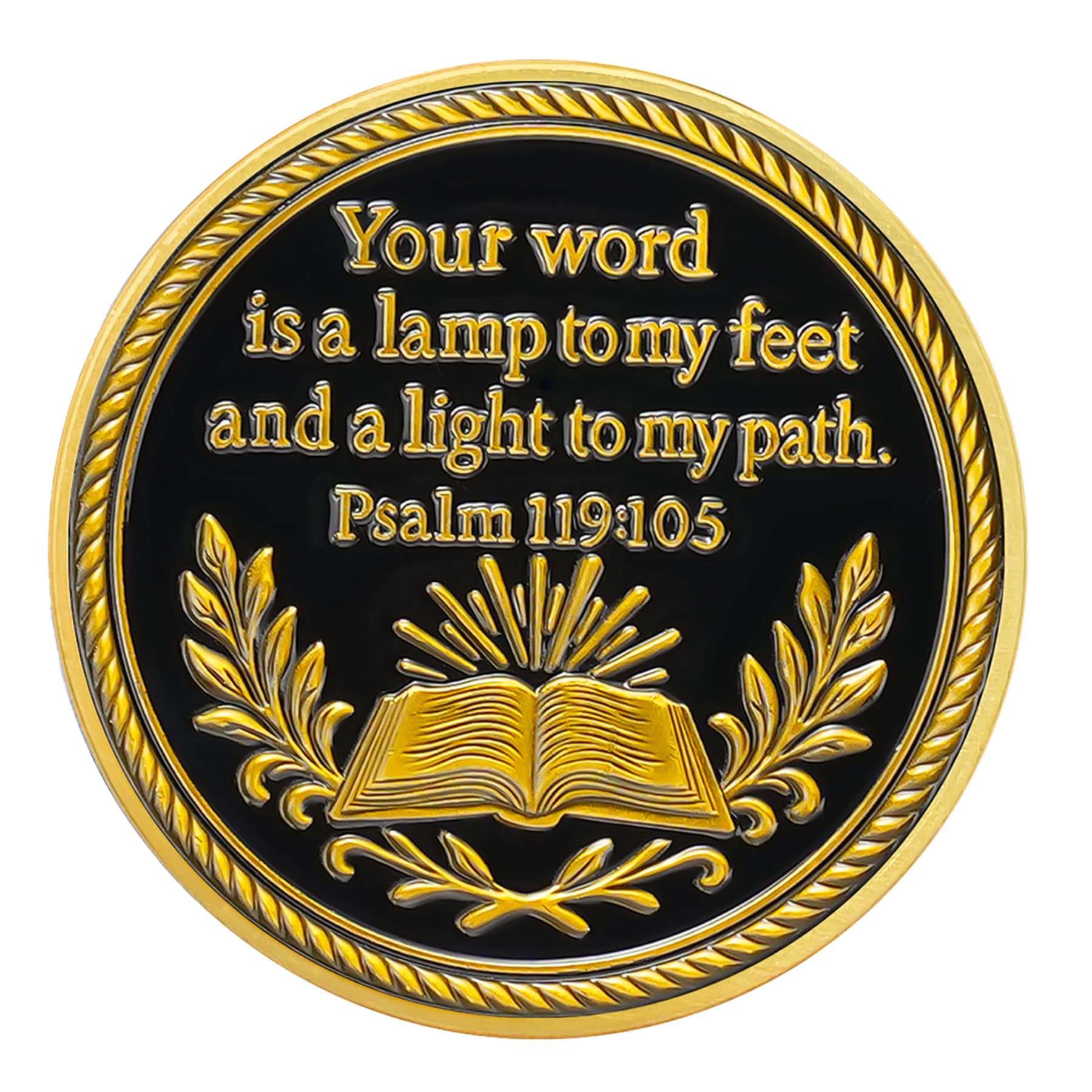 Flying Angels Religious Psalm 119:105 Challenge Coins mysite