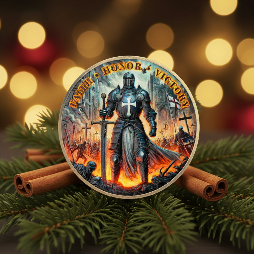 Faith, Honor, Victory Knights Templar Challenge Coin mysite