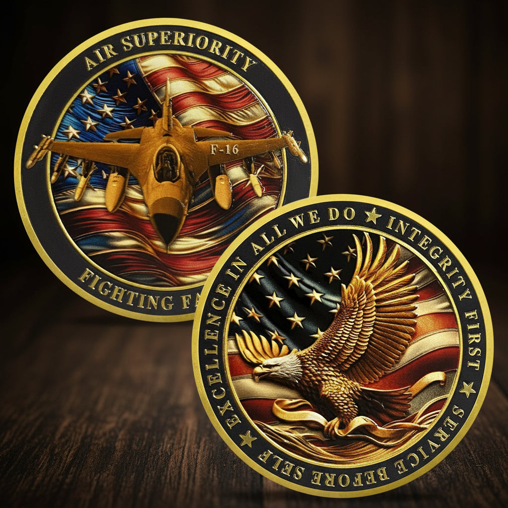 United States Air Force F-16 Fighting Falcon Military Coins Challenge Coin mysite