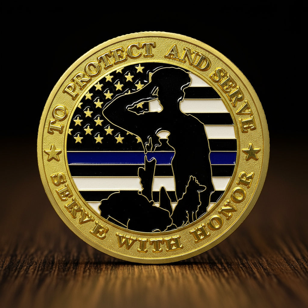 K9 Police Challenge Coin Law Enforcement Tribute Coin mysite