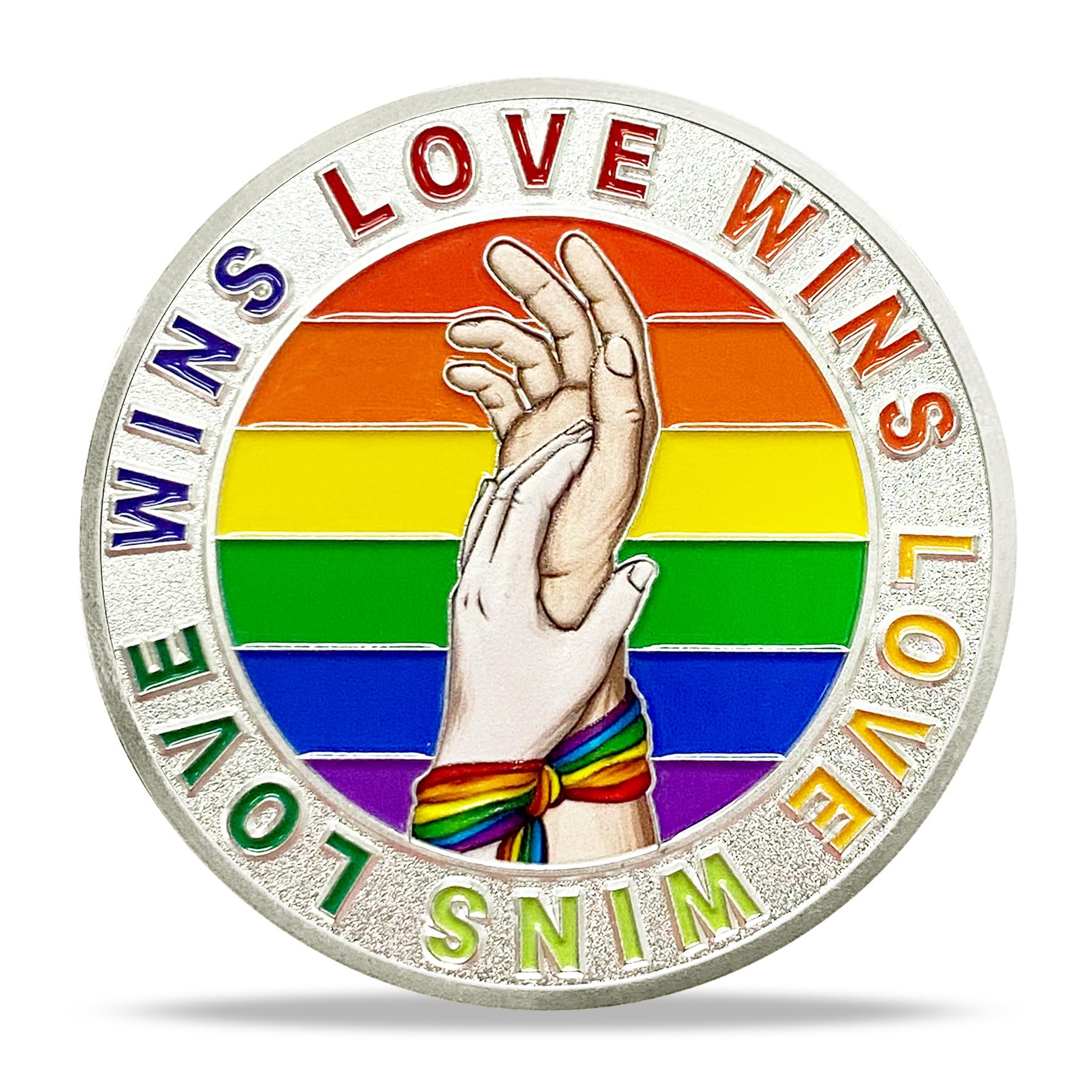 Rainbow Pride Challenge Coin Love is Love LGBT Gifts mysite
