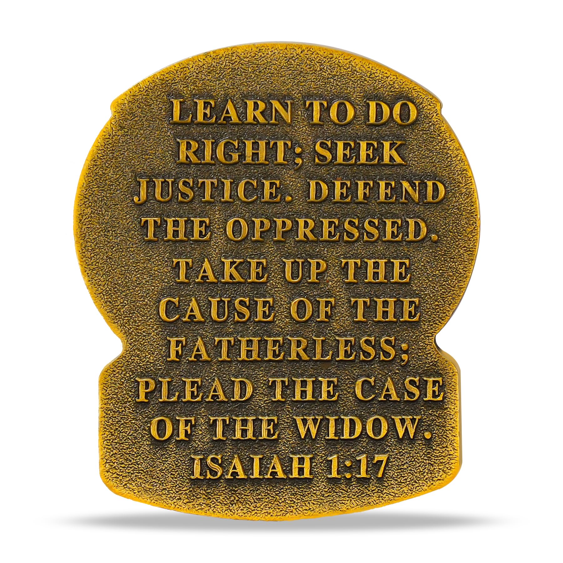 US Police Challenge Coin Scales of Justice-Isaiah 1:17 Bible Verse mysite