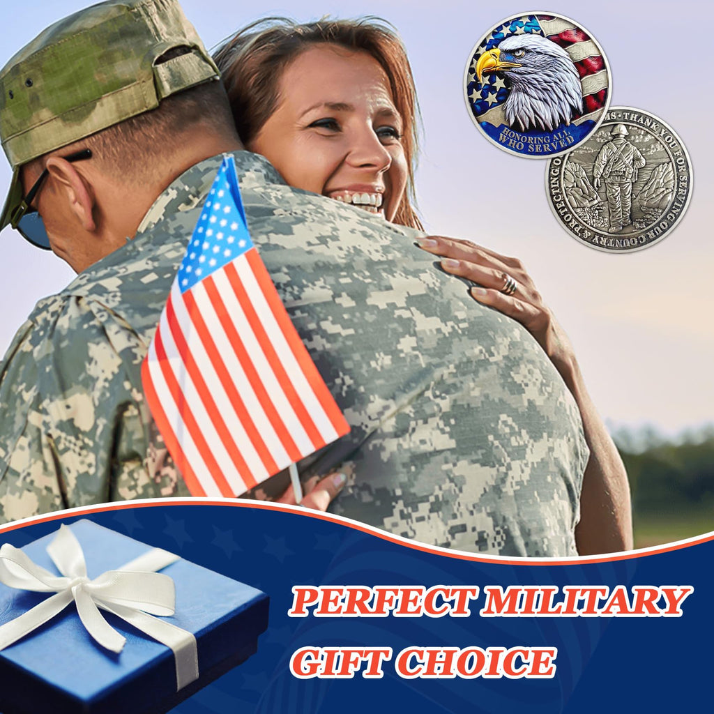 1 Pcs Veteran Challenge Coin Thank You for Your Service Military Challenge Coins mysite