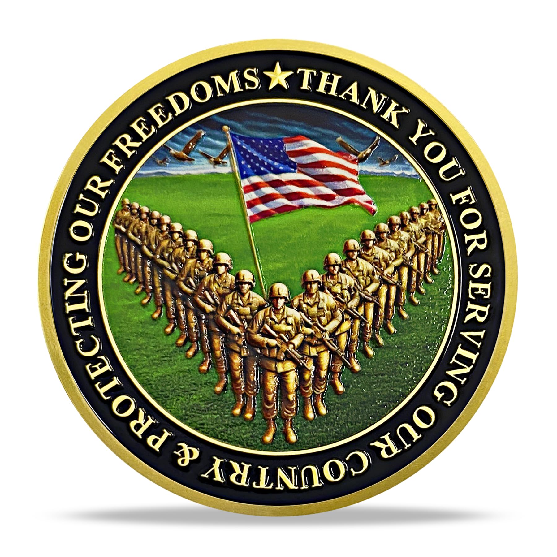 Your Nation Proudly Salutes You Military Veterans Challenge Coin mysite