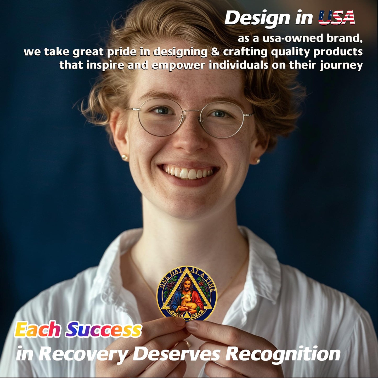 Personalized The Good Shepherd Blessing Sobriety Coin mysite