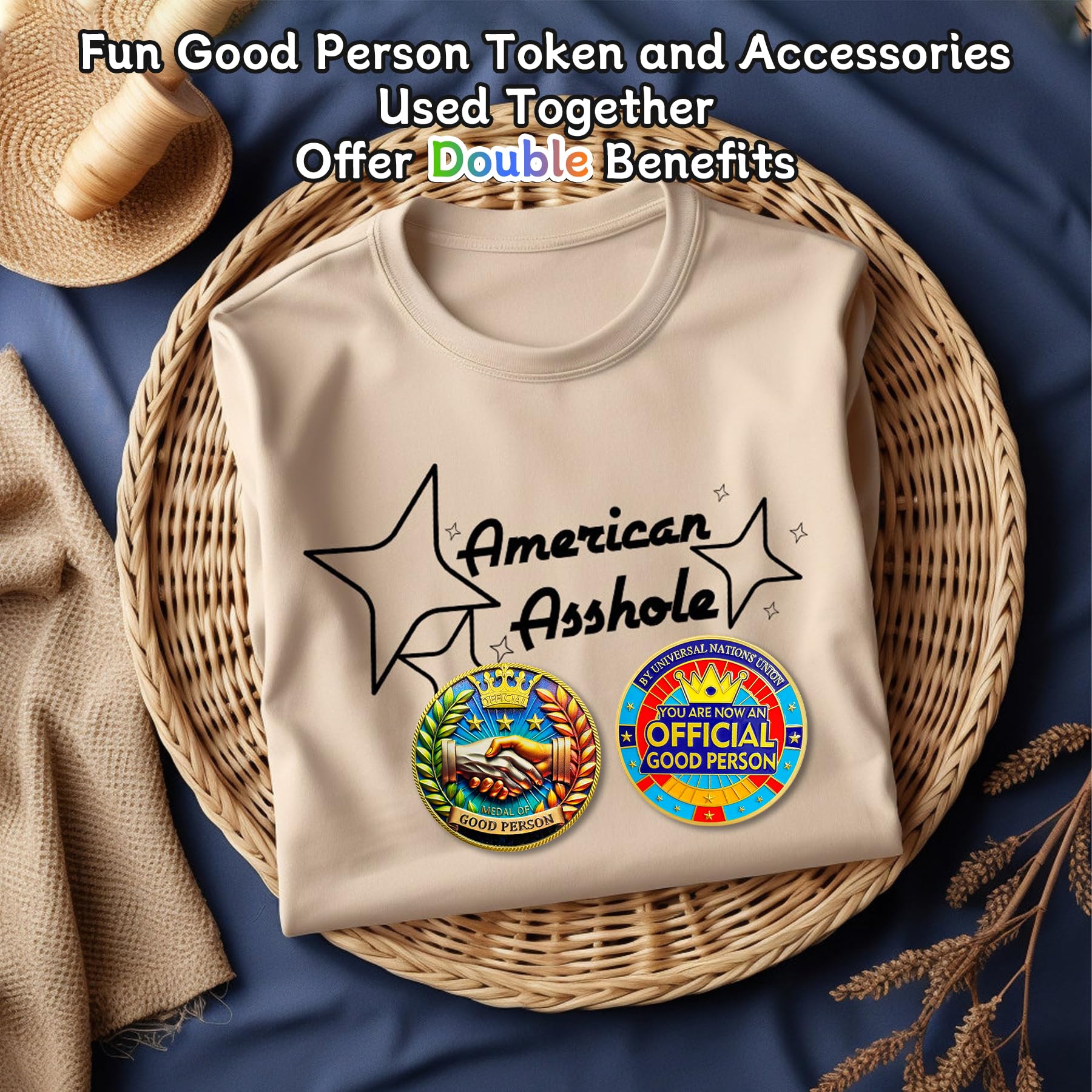 Original Official Good Person Funny Challenge Coin mysite