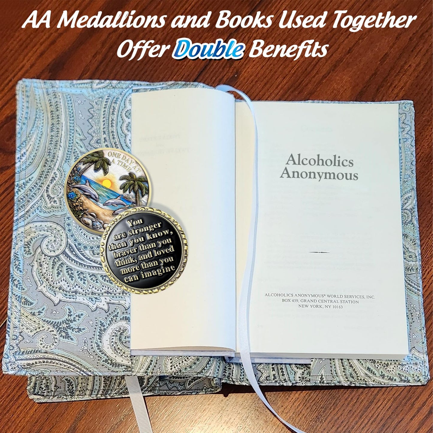 Recovery Addiction Sunset Beach Freedom Dolphins Sobriety Coin mysite