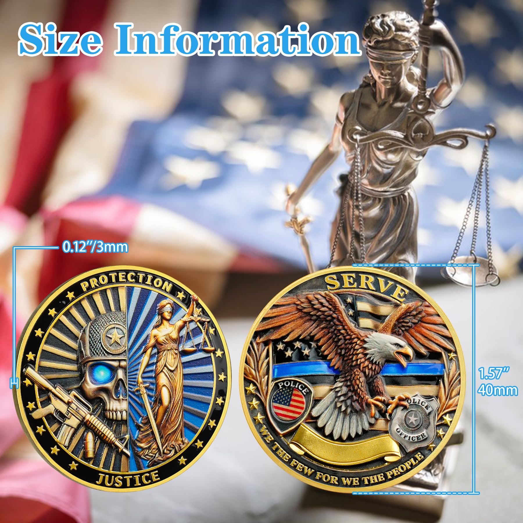 Skeletons and Goddess of Justice Police Challenge Coin mysite