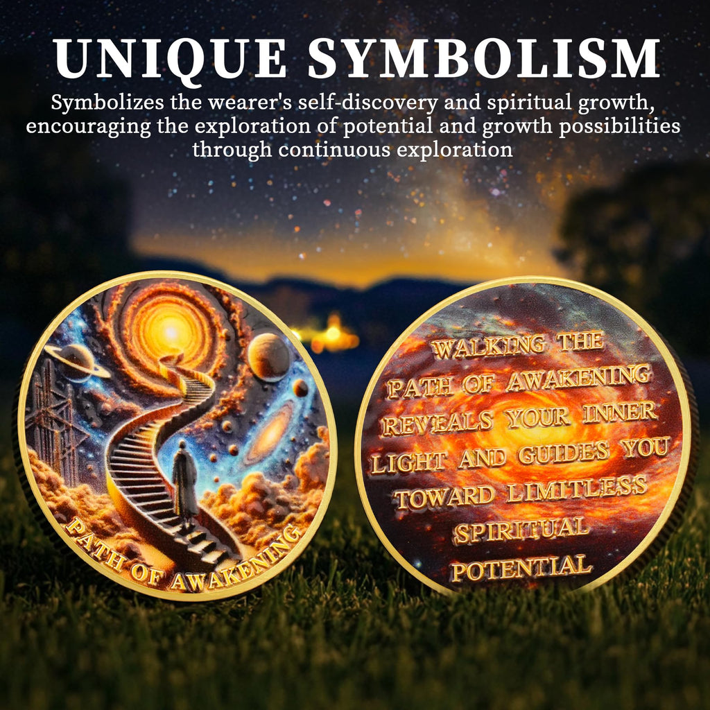Cosmic Steps Path of Awakening Sobriety Coin mysite