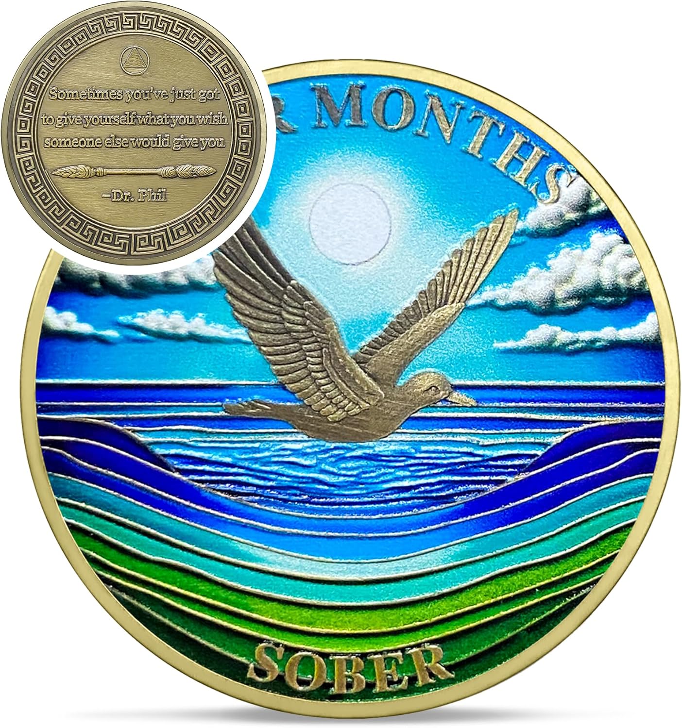 1-12 Months Recovery Addiction Celebrate Living Clean Sobriety Coin mysite