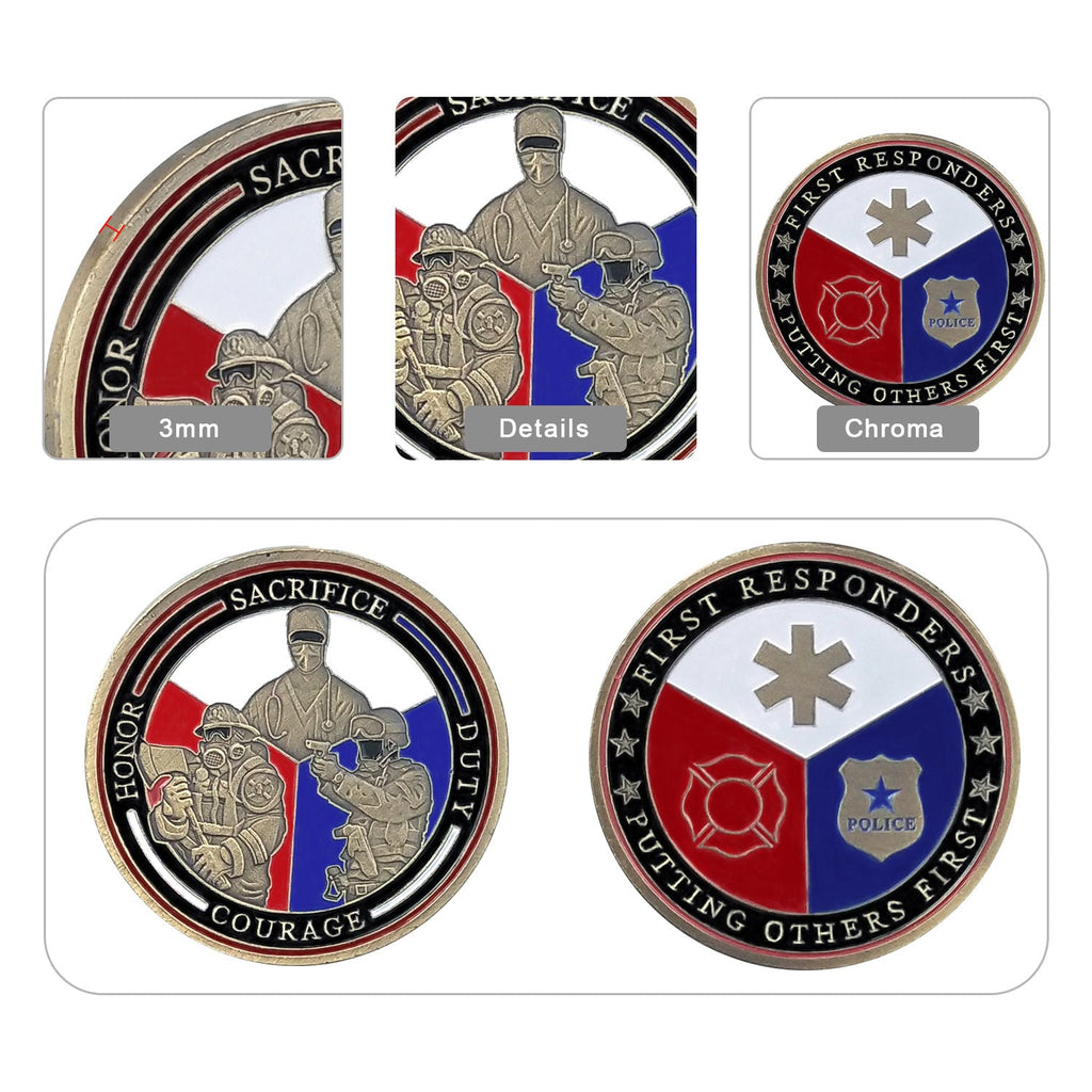 First Responder Challenge Coin SWAT EMT FIREFIGHTER mysite