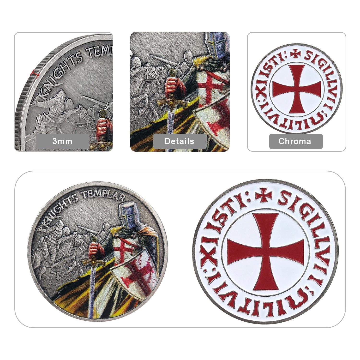 Knights Templar Challenge Coin 4 Style mysite