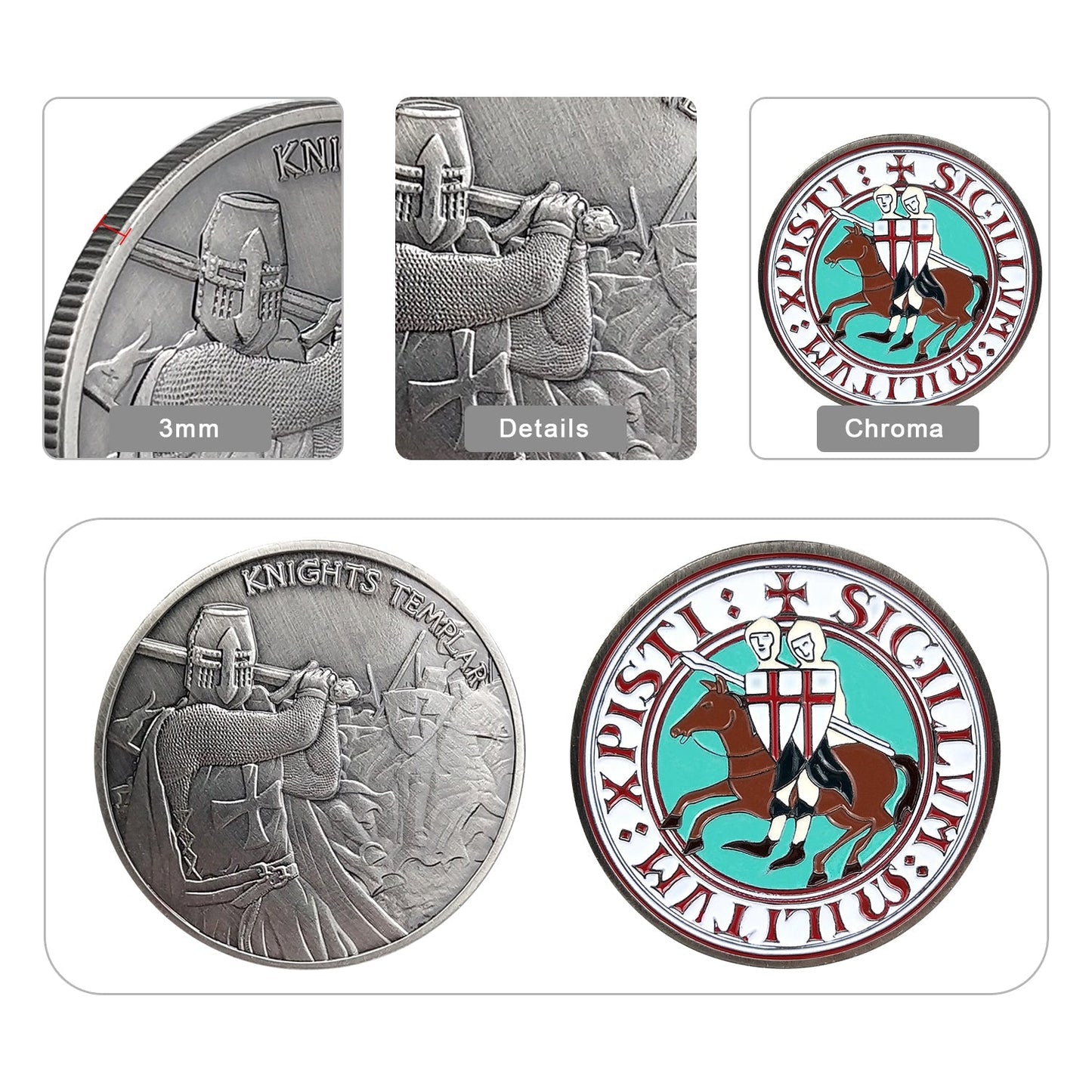 Knights Templar Challenge Coin 4 Style mysite