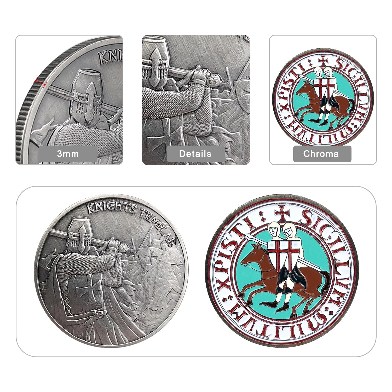 Knights Templar Challenge Coin 4 Style mysite