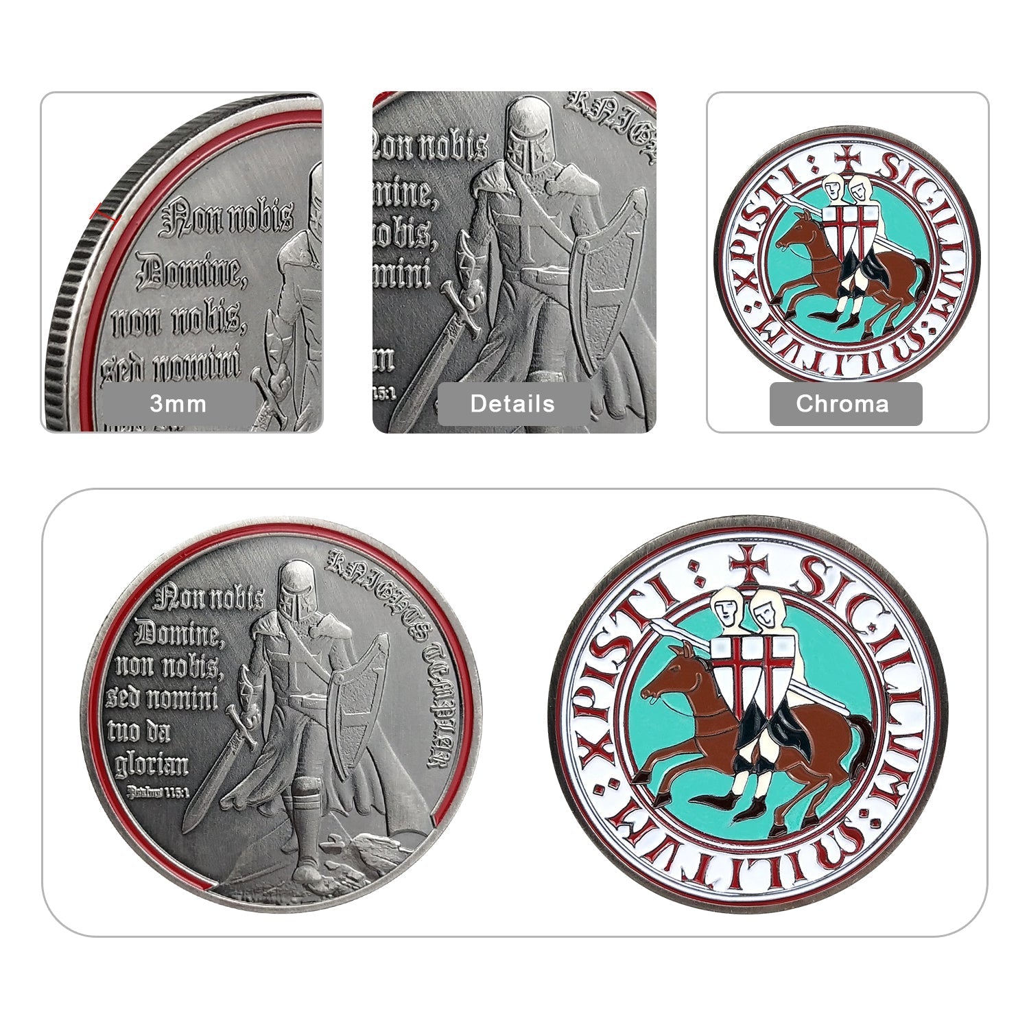 Knights Templar Challenge Coin 4 Style mysite