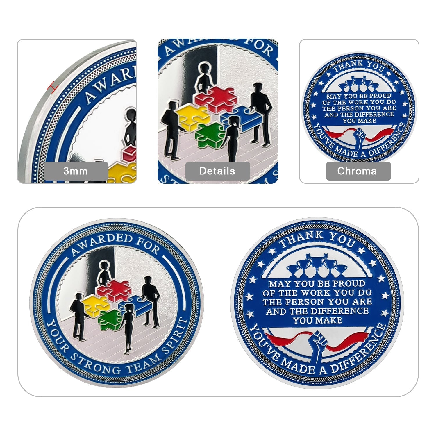 Encouragement Challenge Coin-Employee Appreciation Gifts Inspirational Thank You Coin for Students and Cowokers-Team Spirit mysite