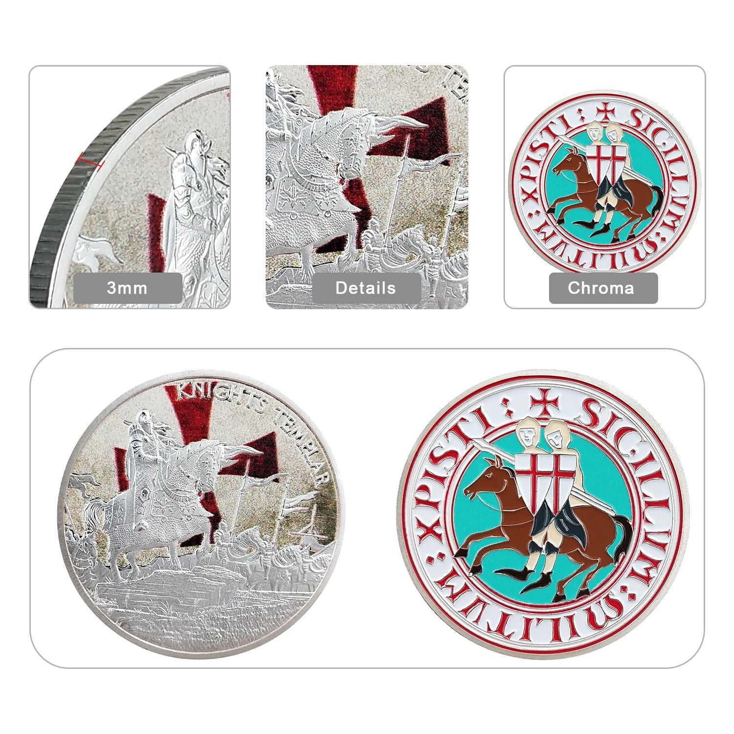 Knights Templar Challenge Coin 4 Style mysite