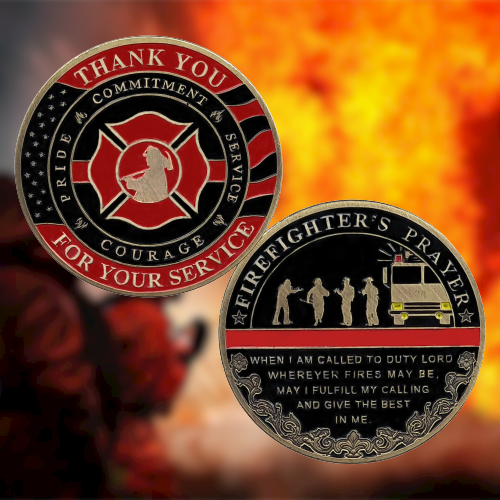Firefighter Team Thank You Challenge Coin mysite