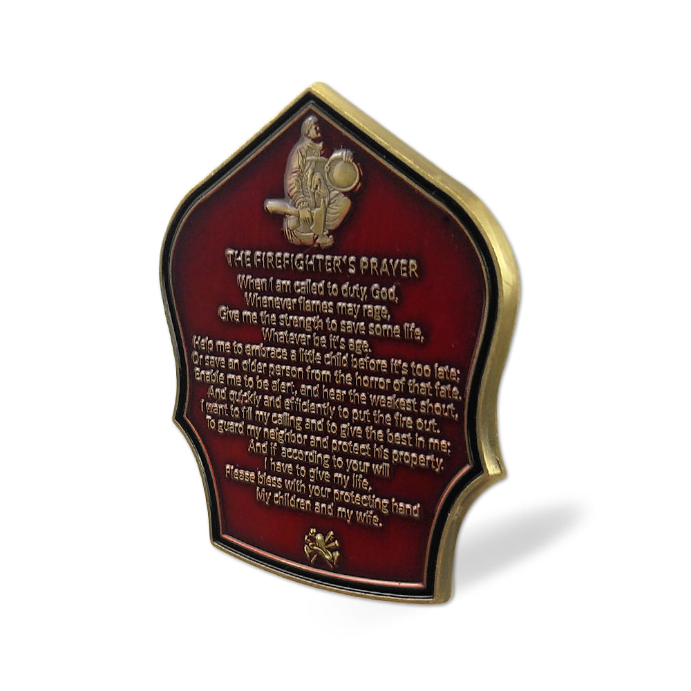 Firefighter Prayer 911 Fallen Hero Challenge Coin mysite