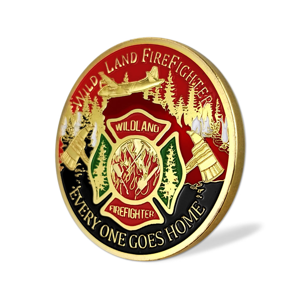 US Wild Land Firefighter Brotherhood Challenge Coin mysite